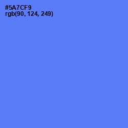 #5A7CF9 - Royal Blue Color Image