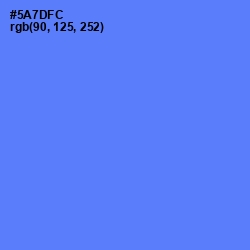 #5A7DFC - Royal Blue Color Image