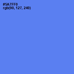 #5A7FF0 - Royal Blue Color Image