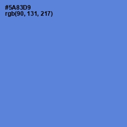 #5A83D9 - Havelock Blue Color Image