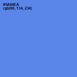 #5A86EA - Cornflower Blue Color Image