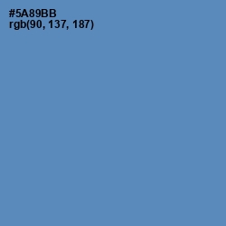 #5A89BB - Hippie Blue Color Image