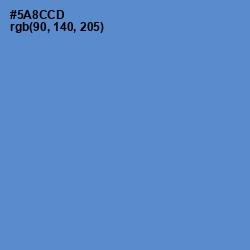 #5A8CCD - Havelock Blue Color Image