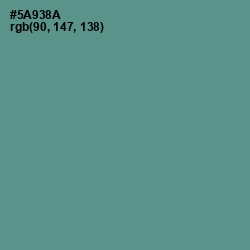 #5A938A - Smalt Blue Color Image