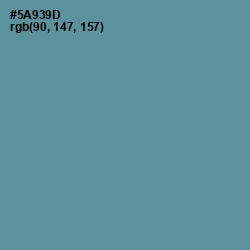 #5A939D - Smalt Blue Color Image