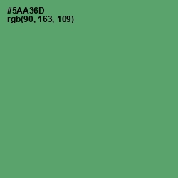 #5AA36D - Aqua Forest Color Image