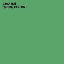 #5AA46B - Aqua Forest Color Image