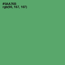 #5AA76B - Aqua Forest Color Image