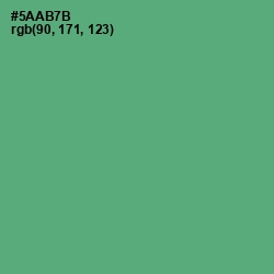 #5AAB7B - Aqua Forest Color Image