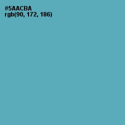 #5AACBA - Fountain Blue Color Image