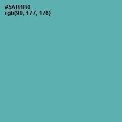 #5AB1B0 - Fountain Blue Color Image