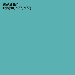 #5AB1B1 - Fountain Blue Color Image