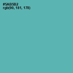 #5AB5B2 - Fountain Blue Color Image