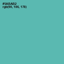 #5ABAB2 - Fountain Blue Color Image
