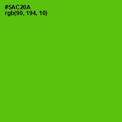 #5AC20A - Bright Green Color Image