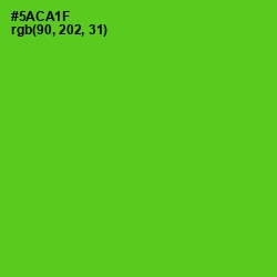 #5ACA1F - Bright Green Color Image