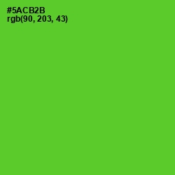 #5ACB2B - Bright Green Color Image