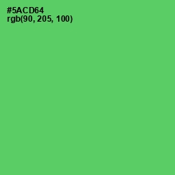 #5ACD64 - Emerald Color Image