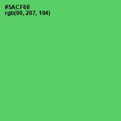 #5ACF68 - Emerald Color Image