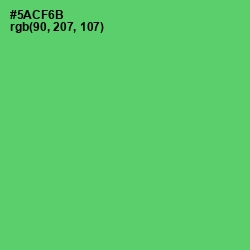 #5ACF6B - Emerald Color Image