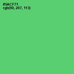 #5ACF71 - Emerald Color Image