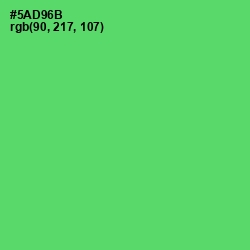 #5AD96B - Emerald Color Image