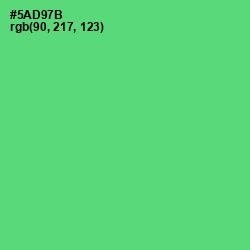 #5AD97B - Emerald Color Image