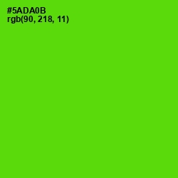 #5ADA0B - Bright Green Color Image