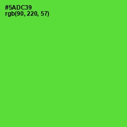 #5ADC39 - Bright Green Color Image