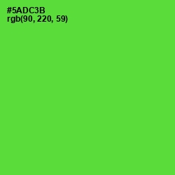 #5ADC3B - Bright Green Color Image