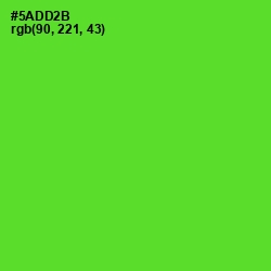 #5ADD2B - Bright Green Color Image