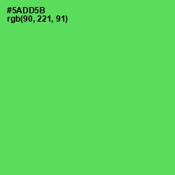 #5ADD5B - Emerald Color Image