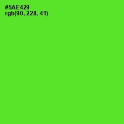 #5AE429 - Bright Green Color Image
