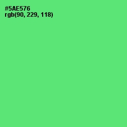 #5AE576 - Pastel Green Color Image