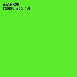 #5AEB2B - Bright Green Color Image