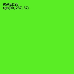 #5AED25 - Bright Green Color Image