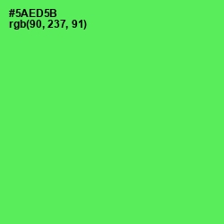 #5AED5B - Screamin' Green Color Image