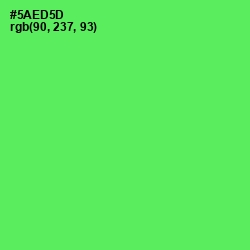 #5AED5D - Screamin' Green Color Image