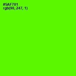 #5AF701 - Bright Green Color Image