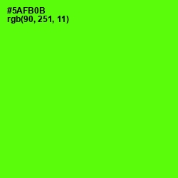 #5AFB0B - Bright Green Color Image