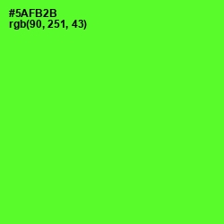 #5AFB2B - Bright Green Color Image