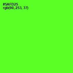 #5AFD25 - Bright Green Color Image