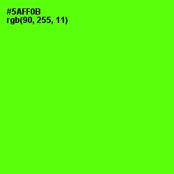 #5AFF0B - Bright Green Color Image