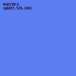 #5B7DF2 - Royal Blue Color Image