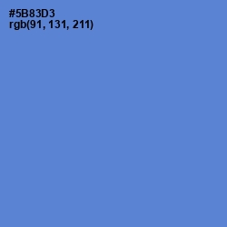 #5B83D3 - Havelock Blue Color Image