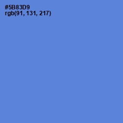 #5B83D9 - Havelock Blue Color Image