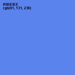 #5B83EE - Cornflower Blue Color Image