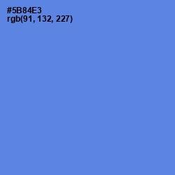 #5B84E3 - Havelock Blue Color Image