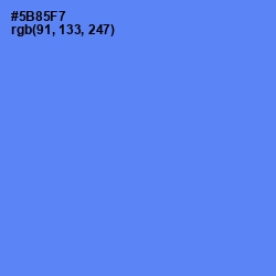 #5B85F7 - Cornflower Blue Color Image