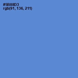 #5B88D3 - Havelock Blue Color Image